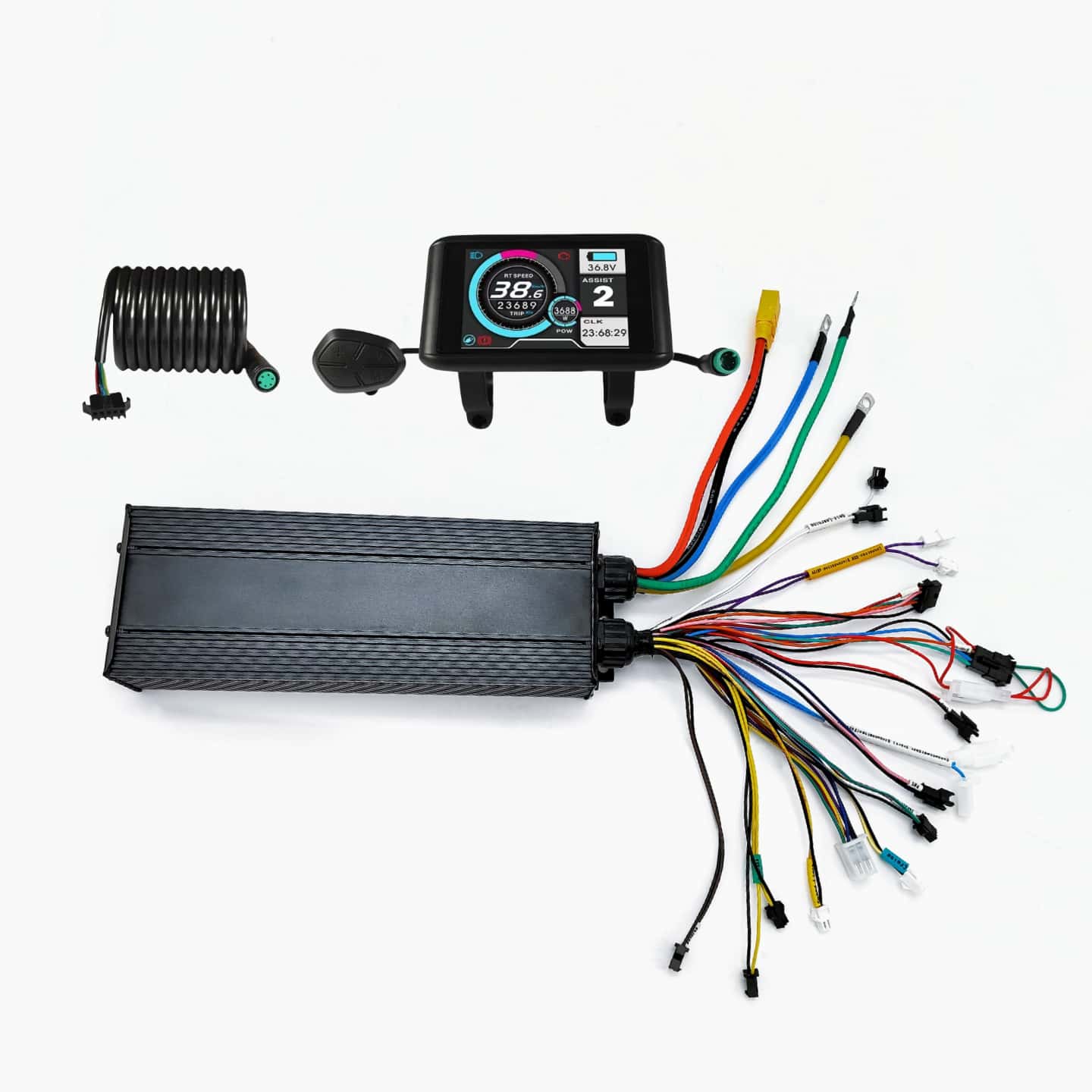 Ebike Conversion Kit 72V 3000W - Controlador Inteligente de Onda Senoidal para