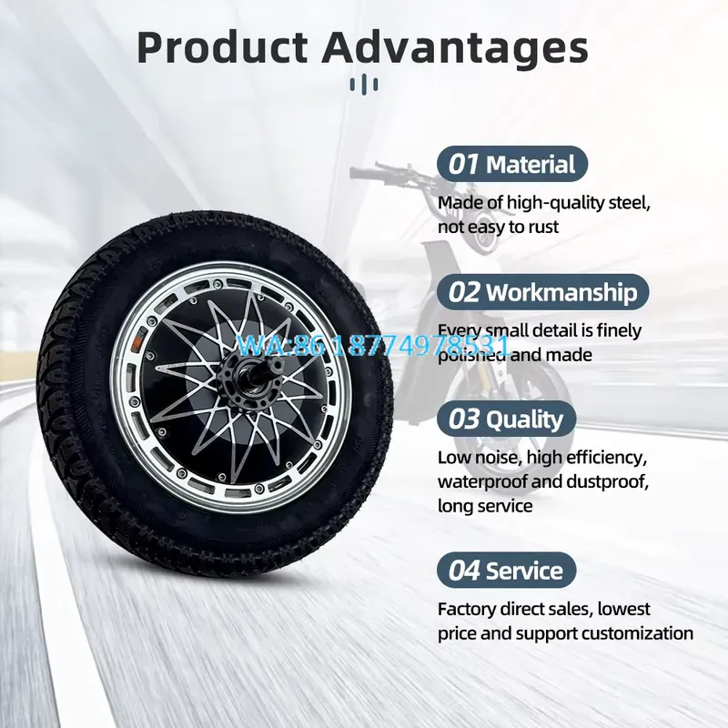 72V 5000W Hub Motor Kit - Wmwmnu para Kit de Motor de