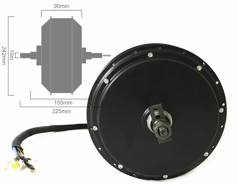 Kit de Roda Traseira para Moto - 72V 5000W Hub Motor Kit avaliação e preço