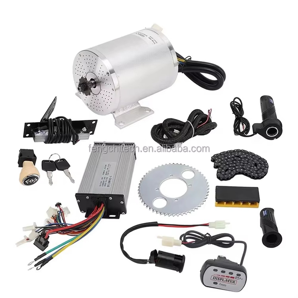 Motor elétrico DC sem escovas  - Ebike Conversion Kit 72V 3000W avaliação e preço